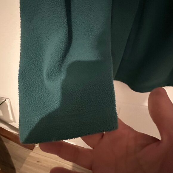 Croft & Barrow Mens XL Teal Fleece Pullover Jacket 1/4 Zip Polyester - Picture 7 of 10